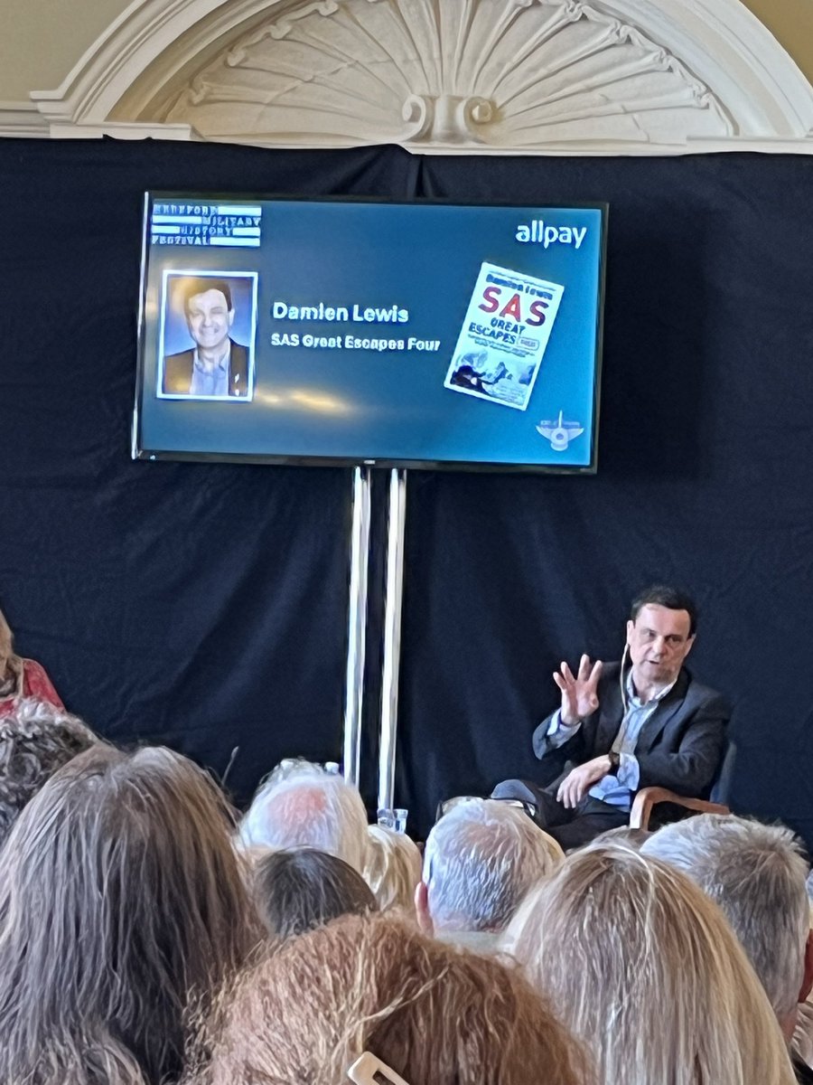Simon Leney (@simonleney) on Twitter photo Day 3 of <a href="/HerefordFest/">Hereford Military History Festival</a> - The master storyteller that is <a href="/authordlewis/">Damien Lewis</a> - such a compelling speaker, I could listen all day. Bravo 👏👏👏
I look forward to you turning your attention to #Force136, such many great stories & so little known….🙏🤞 Day 3 of <a href="/HerefordFest/">Hereford Military History Festival</a> - The master storyteller that is <a href="/authordlewis/">Damien Lewis</a> - such a compelling speaker, I could listen all day. Bravo 👏👏👏
I look forward to you turning your attention to #Force136, such many great stories & so little known….🙏🤞