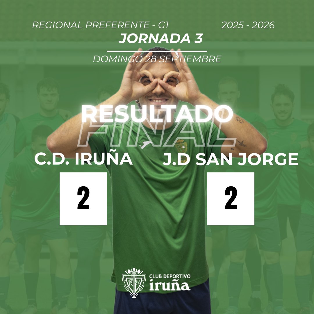 🏁 FINAL | <a href="/cdirunaoficial/">C.D. Iruña</a> 2-2 J.D. San Jorge