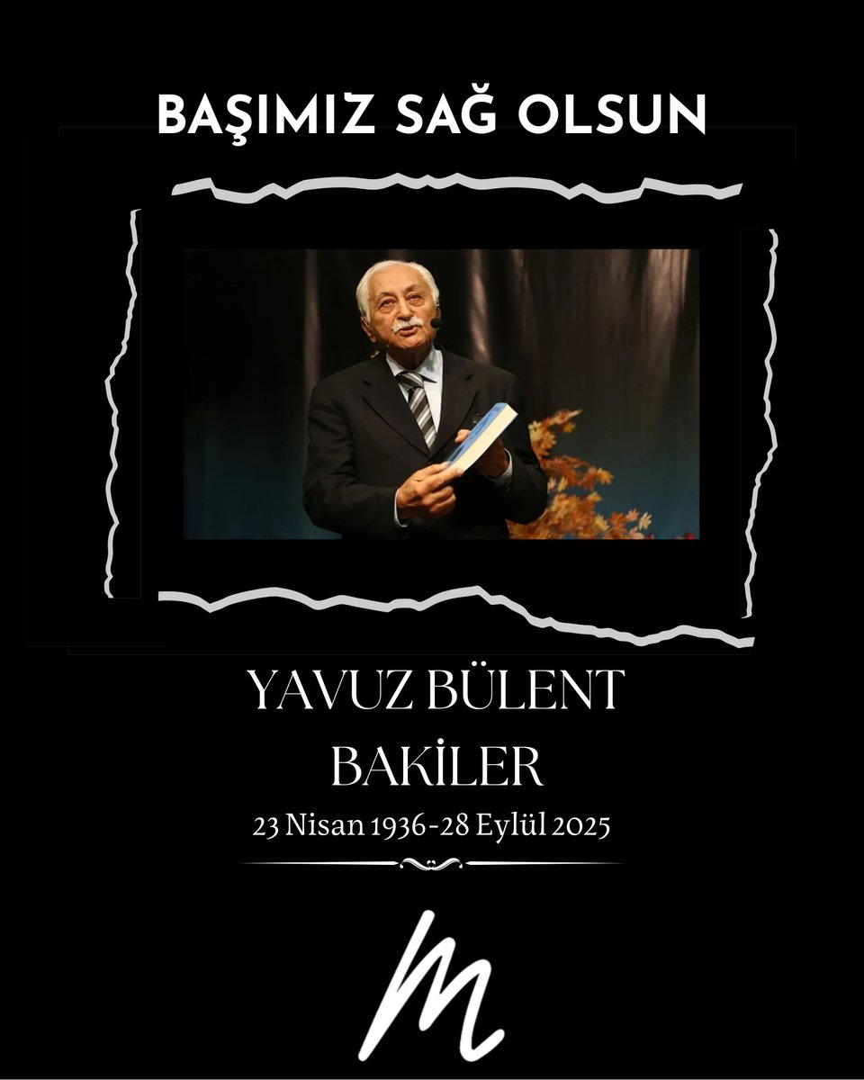 Türk şiirinin usta kalemlerinden Yavuz Bülent Bakiler'i ahirete uğurladık. Başımız sağ olsun. #yavuzbülentbakiler