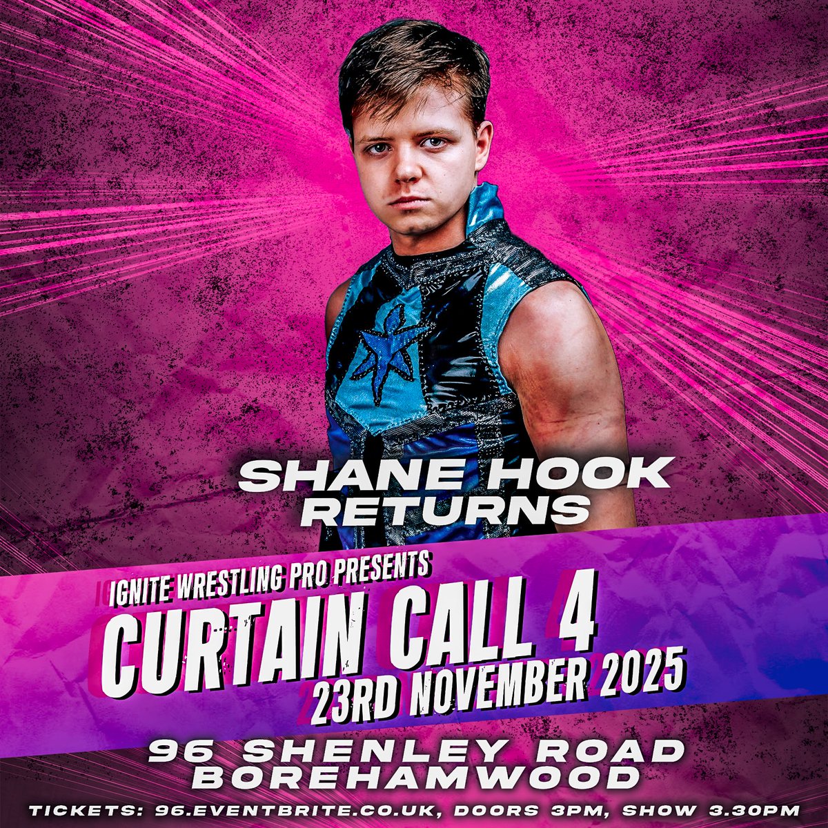 We have 2 huge returns lined up to close out the year as Harrison Bennett and Shane Hook are back on November 23rd for Curtain Call 4🔥

And that’s just the beginning, we have more returns and debuts to come as well 

🎟️ Tickets are already selling fast: eventbrite.co.uk/e/ignite-wrest…