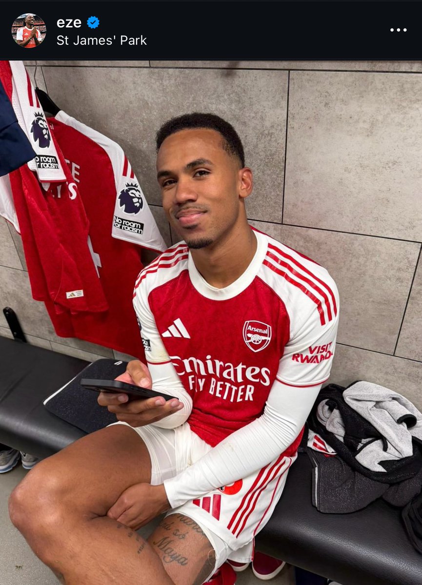 📲 Eberechi Eze on Instagram. ❤️

🗣️ ‘Tables turn. For your glory God 🫶🏾. ARSENAL’