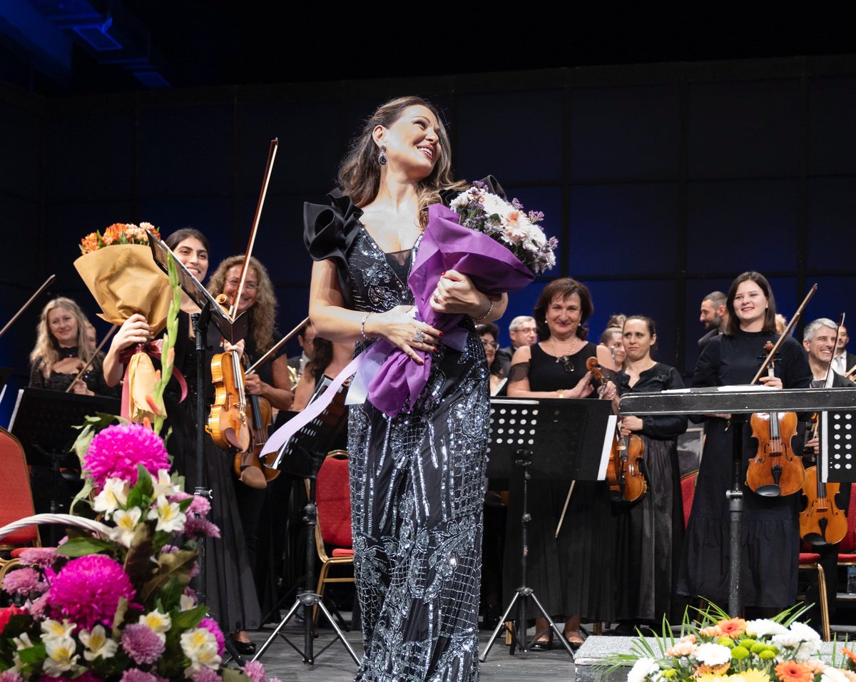 Nino_Machaidze's tweet photo. Some gorgeous pictures from my recent concert at beautiful Plovdiv with wonderful orchestra of Plovdiv Opera and great maestro Dian Tchobanov 🥰 #NinoMachaidze #GalaConcert #PlovdivOpera #Happiness #StandingOvation #Success #WonderfulAudience #Bulgaria @nino_machaidze @operaplovdiv