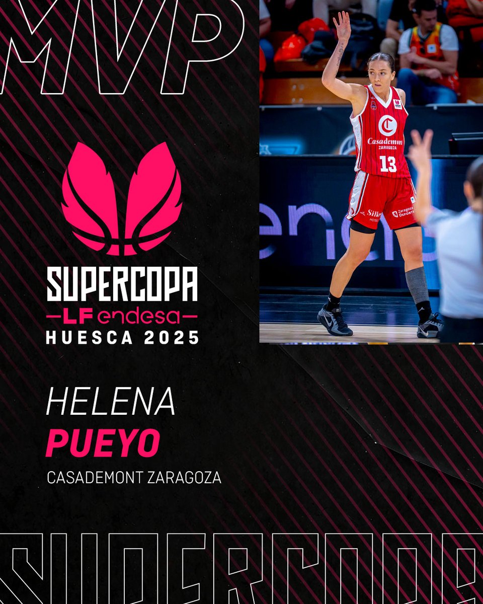 ♀️ #SupercopaLFEndesa <a href="/basketlover/">Endesa Basket Lover</a> | La 𝑴𝑽𝑷 𝑰𝑵𝑫𝑰𝑺𝑪𝑼𝑻𝑰𝑩𝑳𝑬 de la FINAL <a href="/Helena_Pueyo6/">Helena Pueyo Melchor</a> ⭐️

🎯15 puntos
 🏹7/7 acierto en tiros de 2
 👊🏻3 rebotes 
 2⃣1⃣ de valoración

#NadaNosDetiene 🤩