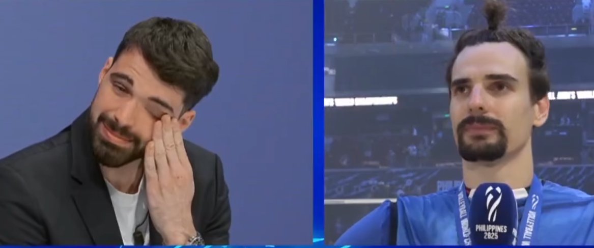 Obrazek do zapamiętania. Simone Giannelli na antenie RAI Sport z trudem powstrzymujący łzy, odbierający puchar w koszulce Daniele Lavii, który miał zagrać w tym mundialu, ale przytrafiła się cholernie ciężka kontuzja. 

Najbardziej zespołowy z zespołowych zespołów ta siatkówka!