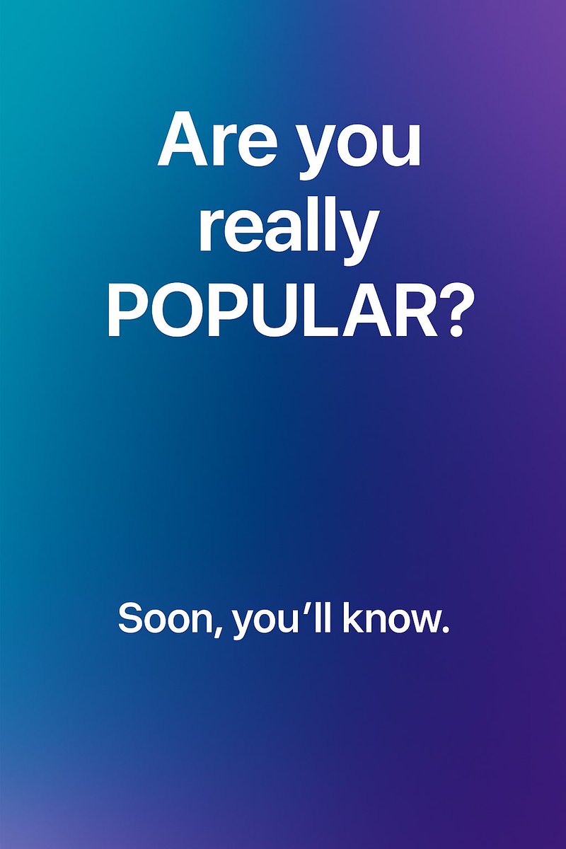 Walkofweb_'s tweet photo. Are you really popular ?
#walkofweb #starvalue #socialscore #nextbigapp #internetrevolution #fomo #genZ #genZcreators #creatorsearchinsights2025 #creatorseconomy #ai #techstartups #futureunicorn #unicorn #siliconvalley -#influencerlife https://t.co/m85XMrK9vR