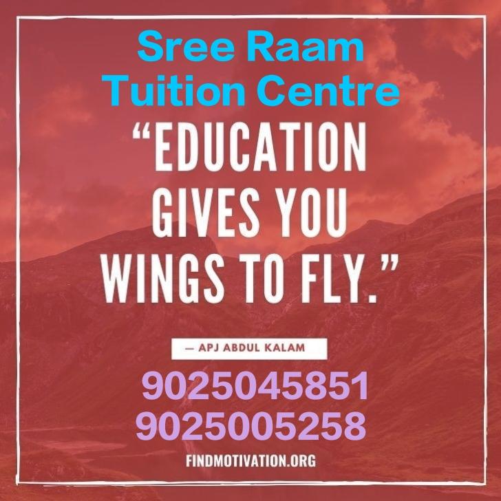 crsedunext's tweet image. Sree Raam Tuition Centre 
20 Yrs experience in 
Coaching. 
Classes from 4th to 12th
Contact number : 9025045851 &amp;amp; 9025005258.
Surya nagar
Ondipudur .
Coimbatore -641016#tuitioncentre #coachingcentre #tuitioncentre #hometuition #tuitionforallstudents #tuitionforallsyllabi #hardwor