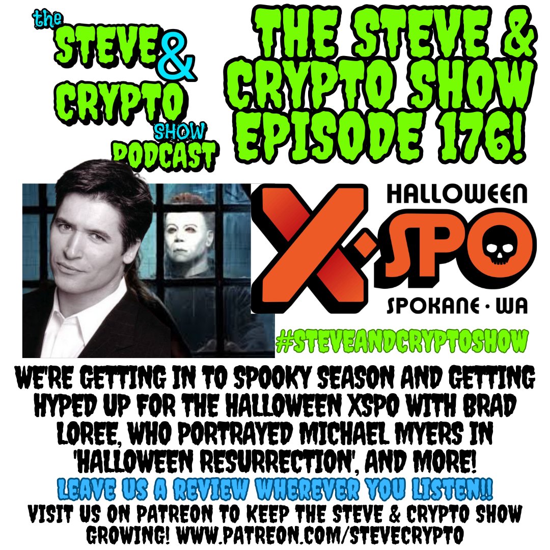 thestevestrout's tweet image. The Steve &amp;amp; Crypto Show is getting in the #SpookySeason spirit with episode 176! LISTEN, SHARE, and of course SUBSCRIBE wherever you listen to #podcasts or Steveandcrypto.com!! #SteveAndCryptoShow #halloween #PromoteHorror