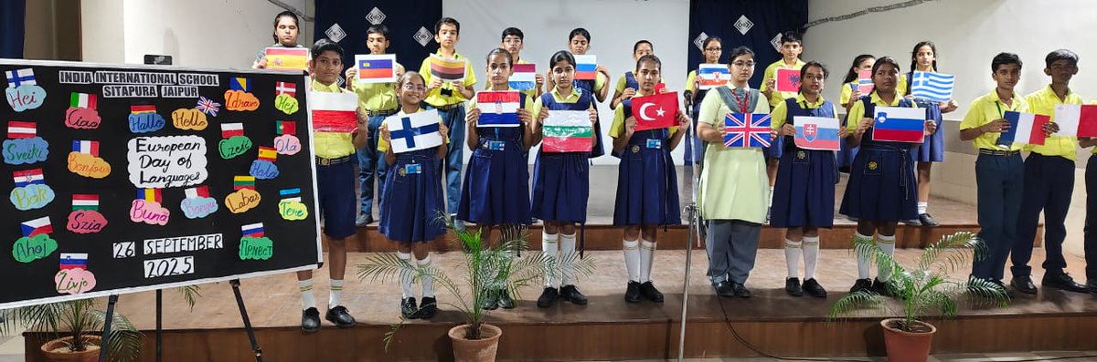 IisSitapura's tweet image. European Languages Day Celebrated at IISS

Students showcased their talents in a vibrant celebration of the International Day of European .
#Jaipur
#Bestschool
#ThirdLanguage 
#CultureValueCreativity
#GettingReadyForTomorrow