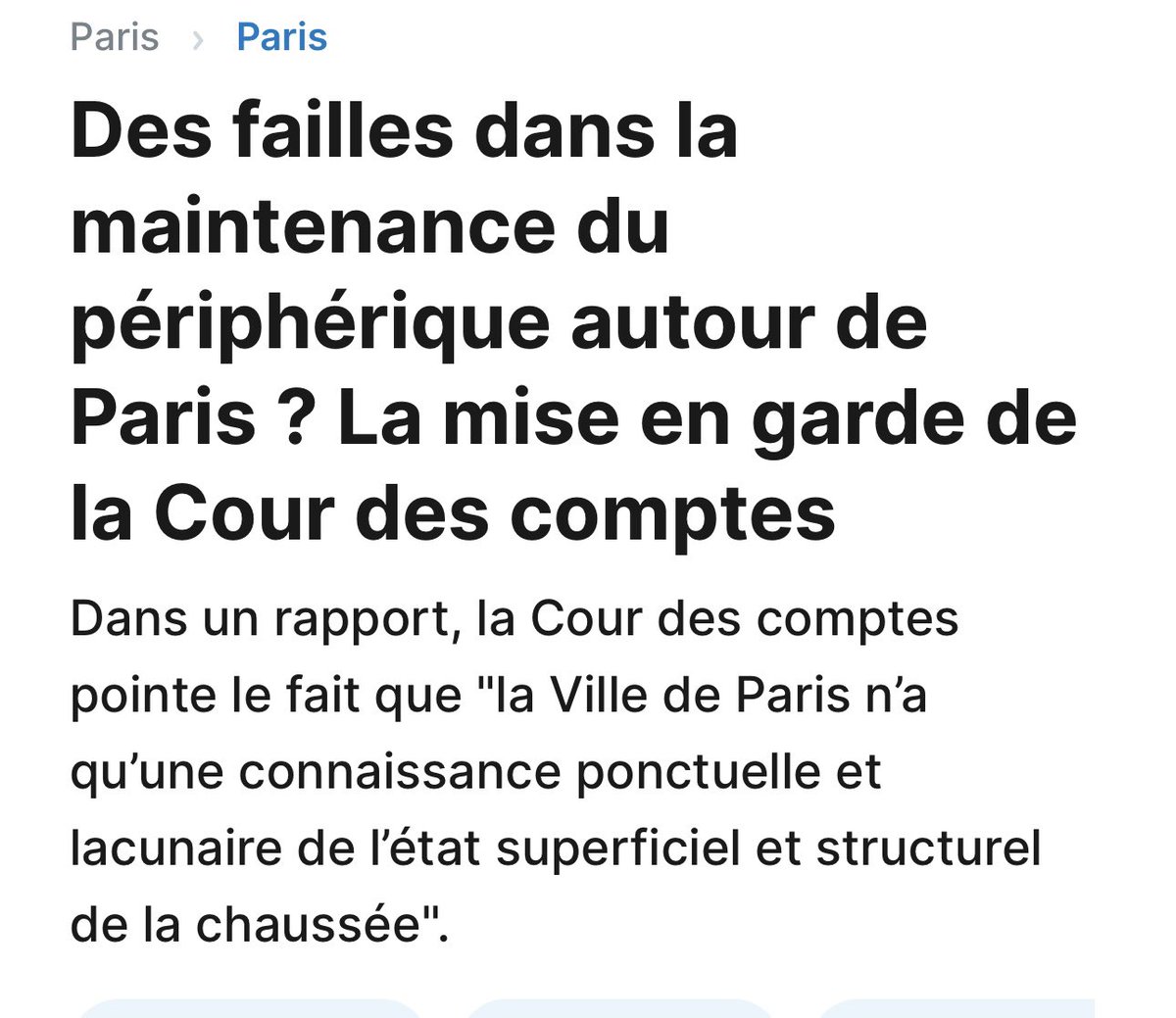 assograndparis's tweet photo. Le Boulevard #Peripherique à #Paris est mal entretenu selon la Cour des Comptes, ce qui augmente le bruit et les nuisances pour les parisiens !… 🫢
@antonin_duarte propose d’effacer le Periph pour créer une grande promenade urbaine autour de Paris 🌳🏃♂️
https://t.co/xsWAQF3Ljq https://t.co/BBA0786rUi