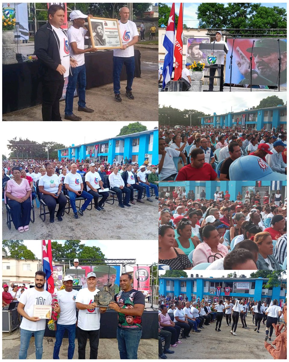 Acto nacional por el aniversario 65 de los #CDR en #CiegodeAvila. 
Se reconocieron las provincias destacadas y <a href="/GHNordelo5/">Gerardo Hdez. Nordelo</a> Coordinador nacional de la organización felicitó a todos los cederistas por labor desarrollada en el año.#SinPerderUnDía #LatirAvileño por #Cuba