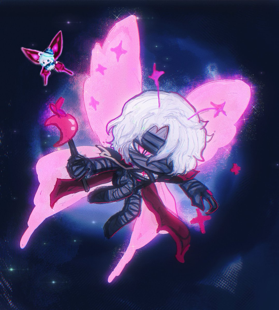 spotted weird pink fairies in nod krai.. #rerir