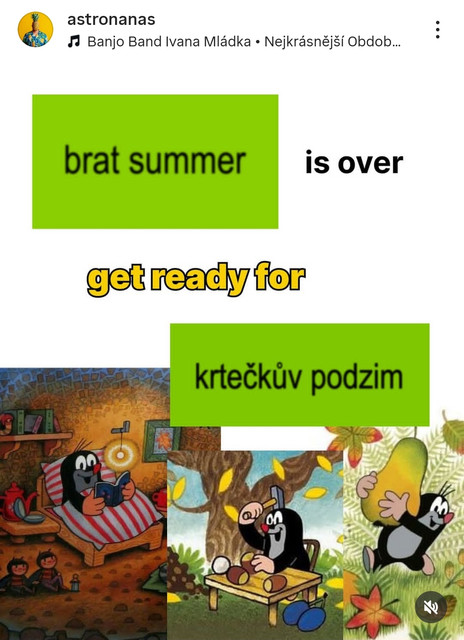 S letošníma teplotama krtečkův podzim začal už v srpnu, ale jsem ready.