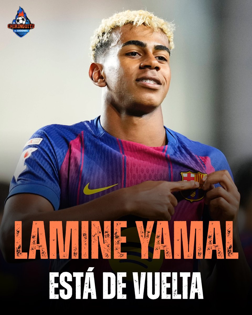 👑 ¡LAMINE YAMAL ESTÁ DE VUELTA! 

👉 La perla culé ha tardado 1 minuto en dar una asistencia ante la Real Sociedad.