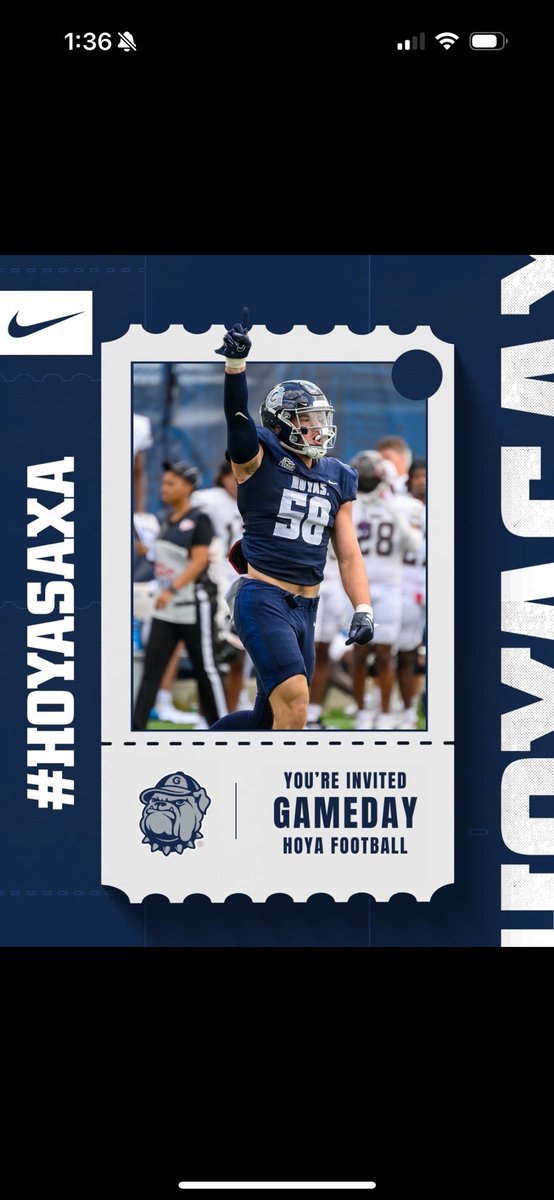 Blessed to be invited to Georgetown University Game-day October 4th <a href="/HoyasFBRecruit/">Georgetown Football Recruiting</a> <a href="/HoyasFB/">Georgetown Football</a>  #Gohoyas