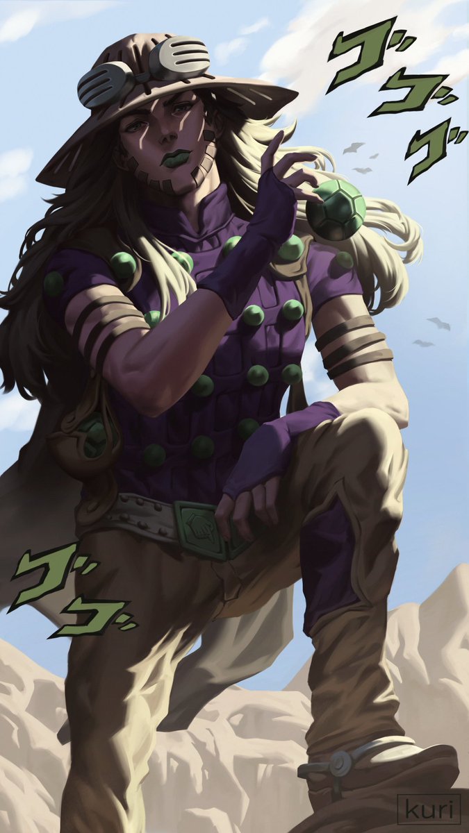 I will start uploading here again on X, so here is my fanart of Gyro Zeppeli! #gyrozeppeli #JJBA #steelballrun #JoJosBizarreAdventure