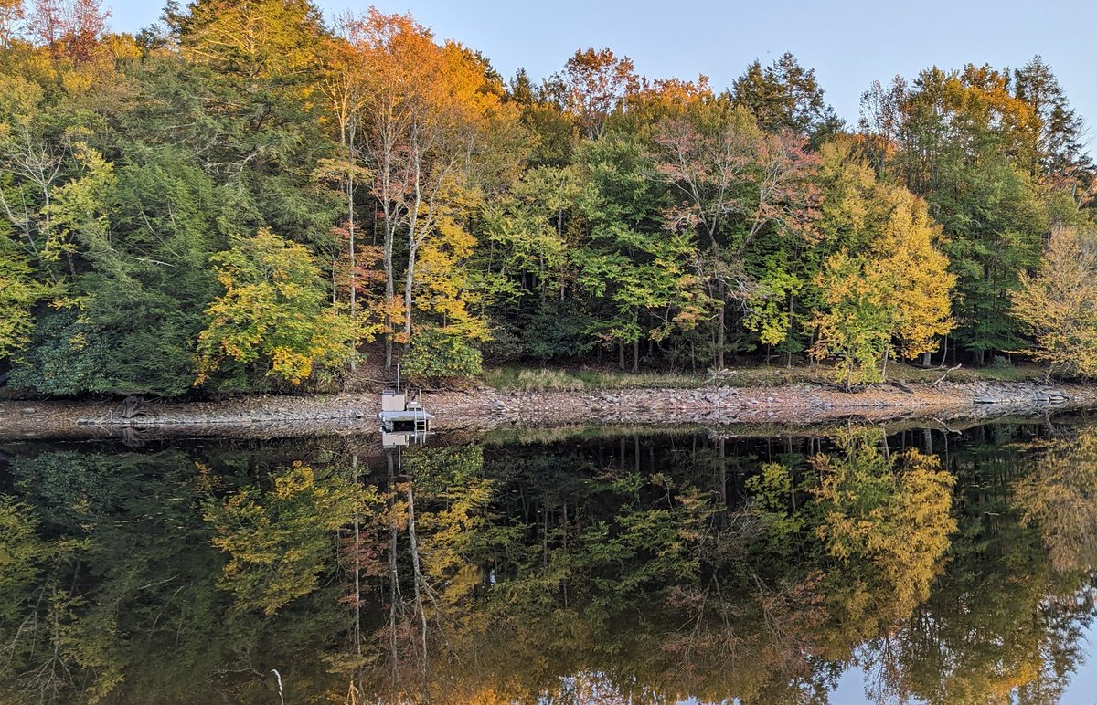 There is some nice color starting in the Poconos. Do yourself a favor and take a drive, but get off the Interstate and turn off the GPS. Get yourself lost on a back road and enjoy the quiet beauty and serenity. <a href="/MollyBilinski/">Molly Bilinski, artisanal sentence crafter</a> knows what I mean. <a href="/LVwithLove/">Lehigh Valley with Love</a> <a href="/cjmoren01/">Chris was a Mayor - and is now Buddy's Dad!</a> <a href="/ssigafoos/">Stephanie Sigafoos</a>