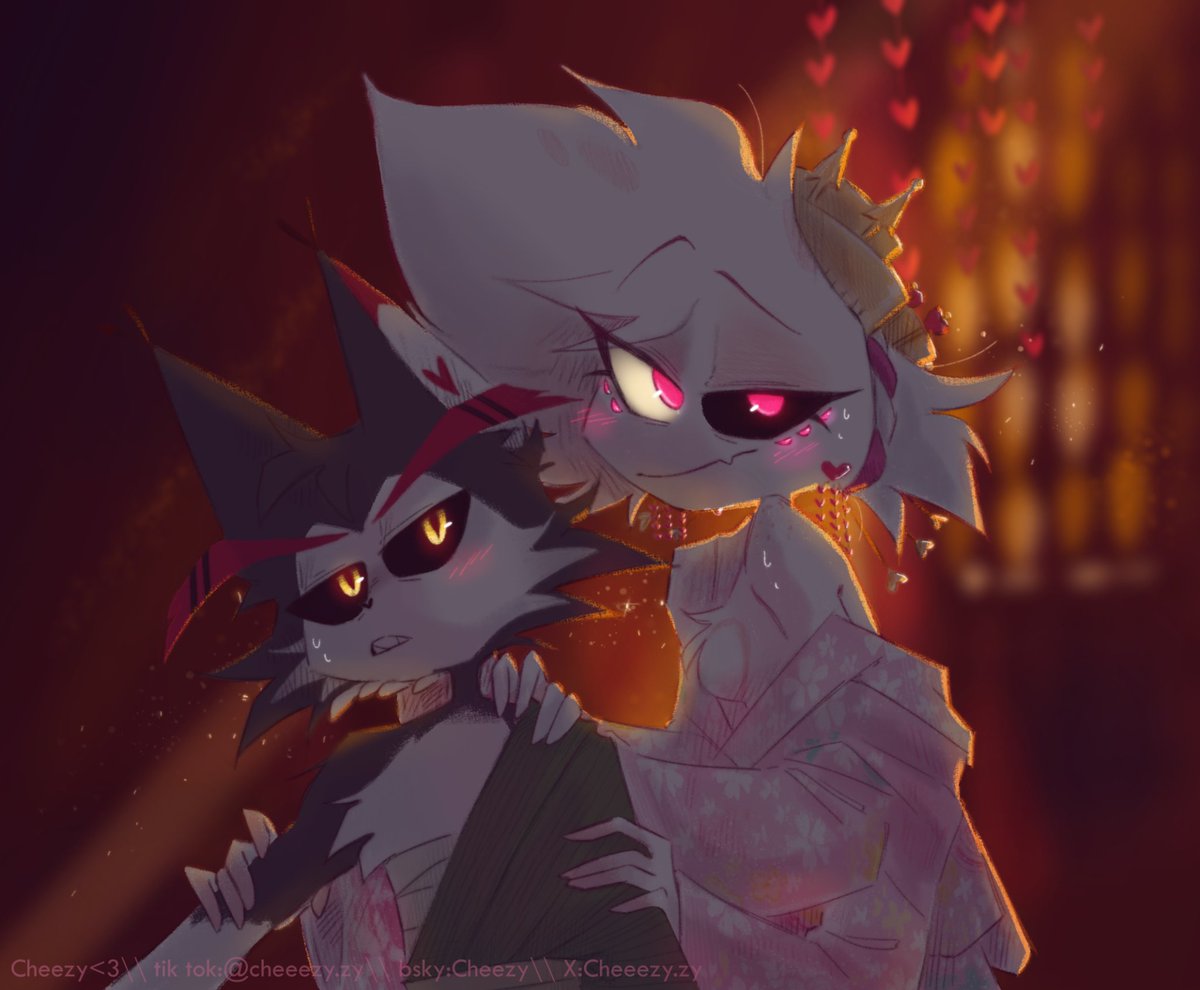 They're like ugh- I can't>:3 

#HazbinHotel #huskerdust #art #hazbinhotelfanart