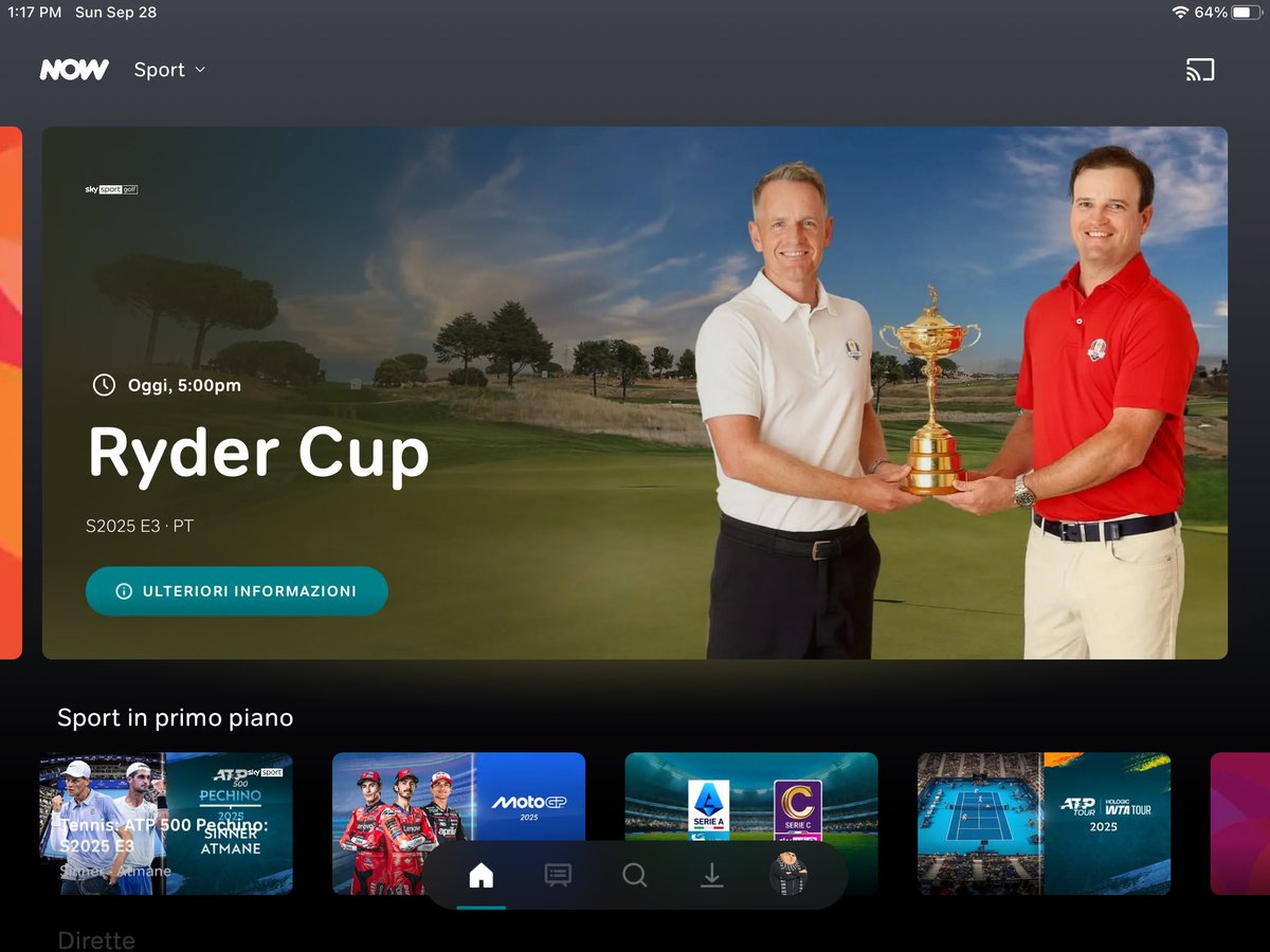 Recycling images from 2023 - Now TV ! 

#RyderCup 
#NOW #SkySports