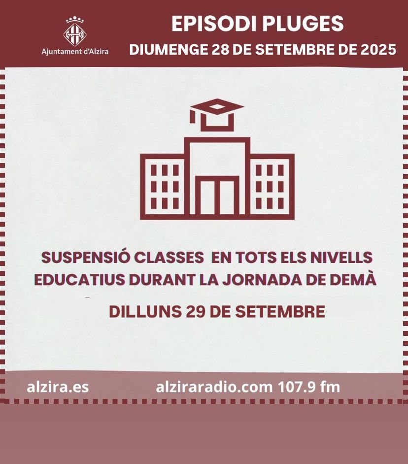 👉🏻Hasta que no pase este temporal no saldré de Alzira. Solo espero que quede todo en una alerta.

✔️Mucho cuidado y protegeros.

#otoño2025 #lluvias