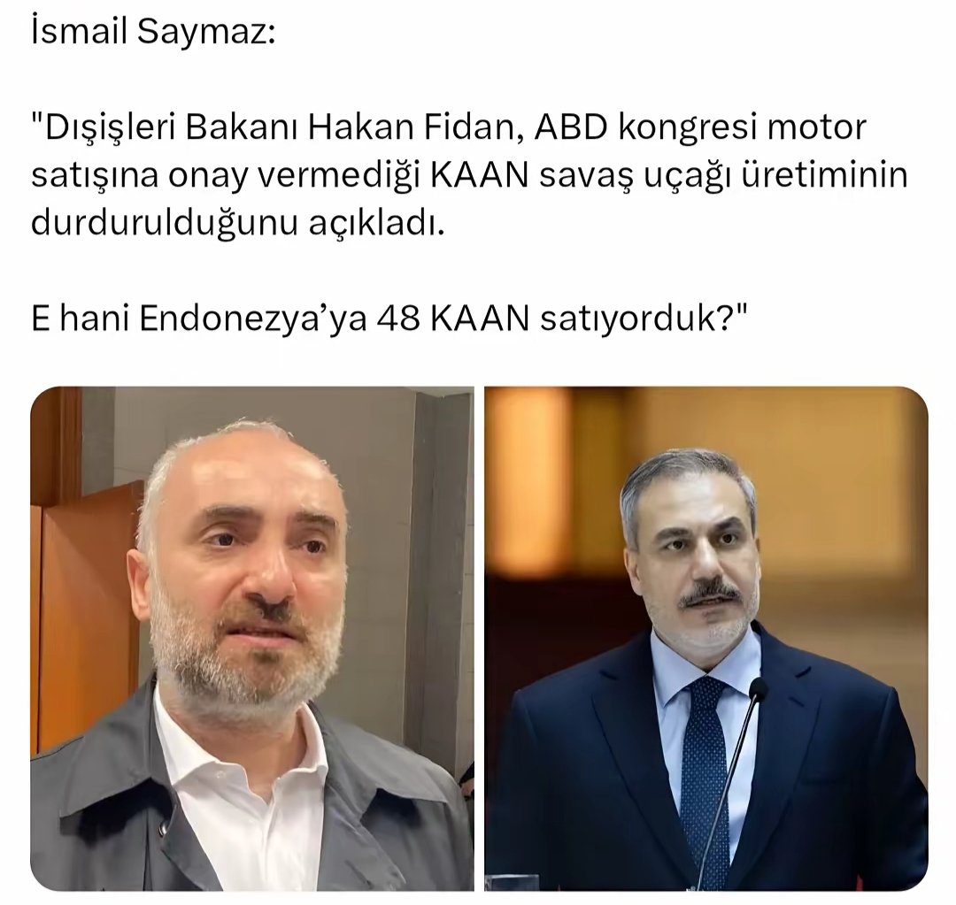 48 adet togg un kapılarını yukarı açılır yapsak hani kanat misali, 
Bence Endonezya ya #kaan diye itekleriz.
Nasıl fikir ama.. 🤣🤣🤣