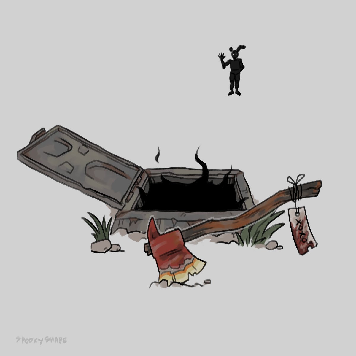spookyshape's tweet photo. i like to leave my axe embedded near a hatch if i found it first and decided to let the last survivor escape 

#deadbydaylight https://t.co/YIwanr9zvk