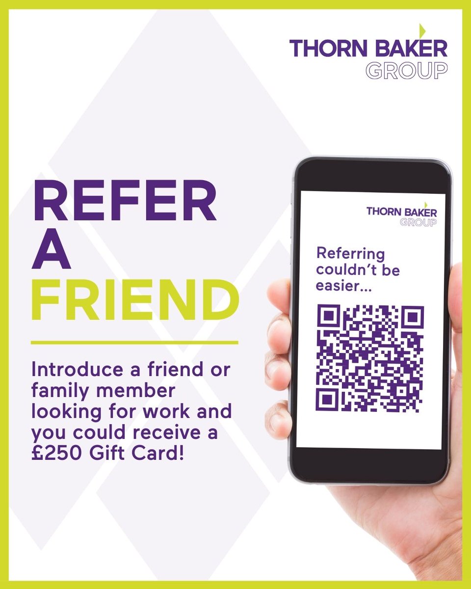 Want to be our next winner? 💸

It couldn’t be easier. Know someone looking for a new job? Send them our way or scan the QR code, and you could be our next lucky winner.

Refer someone today: obi41.nl/3ezcx5f4

#ReferAFriend #GiftcardGiveaway #JobOpportunities