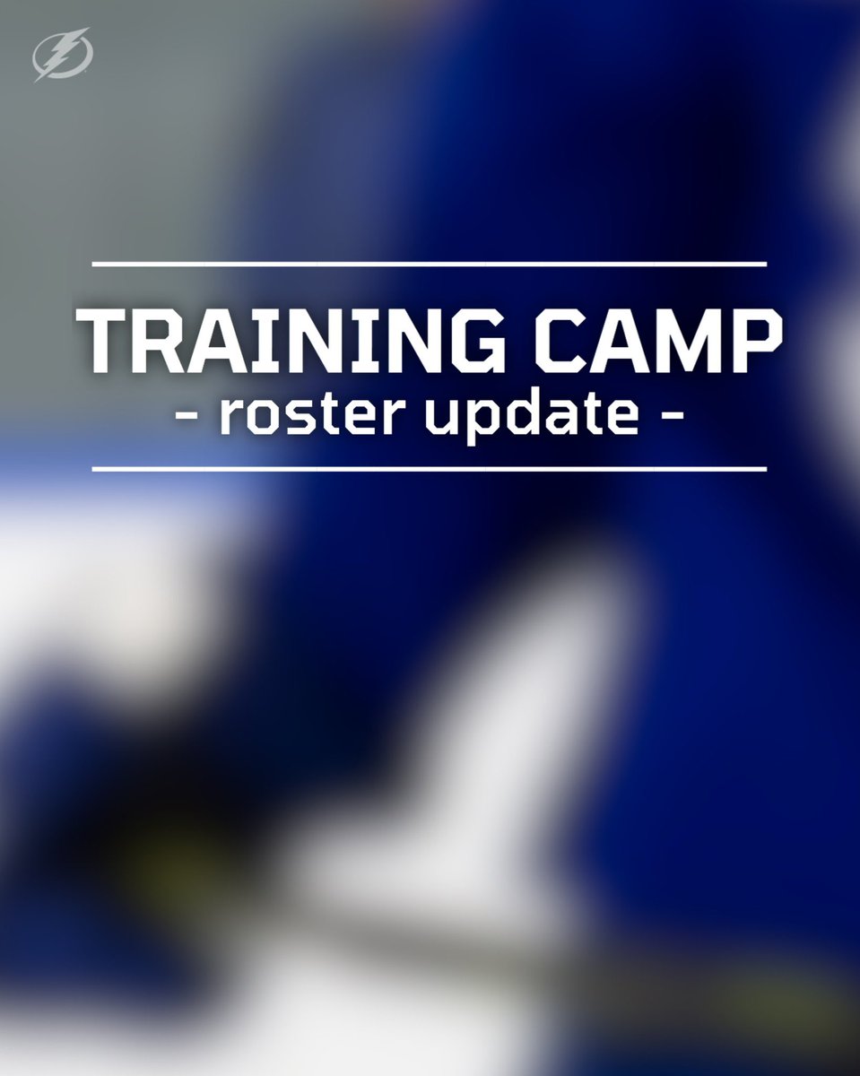 x - Tampa Bay Lightning (@tblightning) on Twitter photo We've reduced our training camp roster to 32 players.
🗞️ tbl.co/9-28roster We've reduced our training camp roster to 32 players.
🗞️ tbl.co/9-28roster