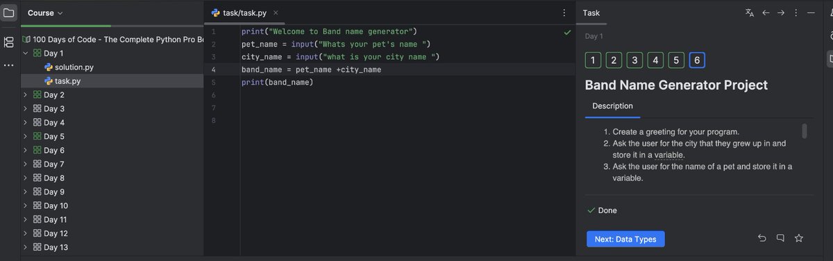 l4sty1's tweet photo. Day 001 - Started to learn python #100daysofcode https://t.co/Z3vCpopK0s