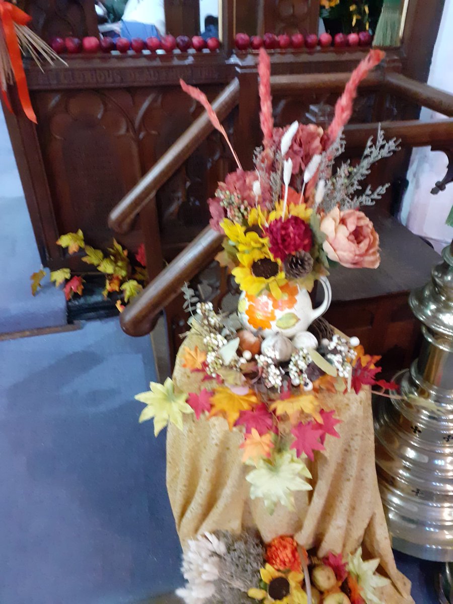 A big thank you to everyone who came along to #harvestfestival at St Mary’s #fishguard this morning. It was lovely to see cadets and staff from <a href="/fishguardscc/">Fishguard Sea Cadets</a> and Greener Fishguard and Goodwick. Here are a few photos of the wonderful decorations and the gifts that were brought up.