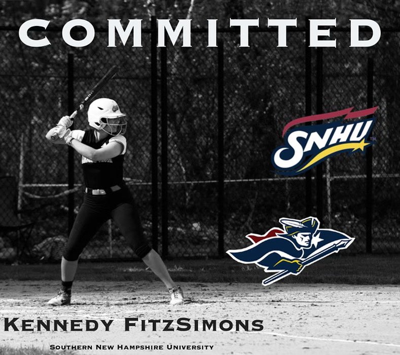 Kennedy FitzSimons 2026’ - Uncommited (@kennedyfitzsim3) on Twitter photo committed! 
so blessed to announce my commitment to play softball at Southern New Hampshire University! 💙🥎 huge thanks to my family, coaches, teammates & friends for always supporting me. a special thank you to my mom for all the sacrifices, and to the SNHU staff and coach Deb committed! 
so blessed to announce my commitment to play softball at Southern New Hampshire University! 💙🥎 huge thanks to my family, coaches, teammates & friends for always supporting me. a special thank you to my mom for all the sacrifices, and to the SNHU staff and coach Deb