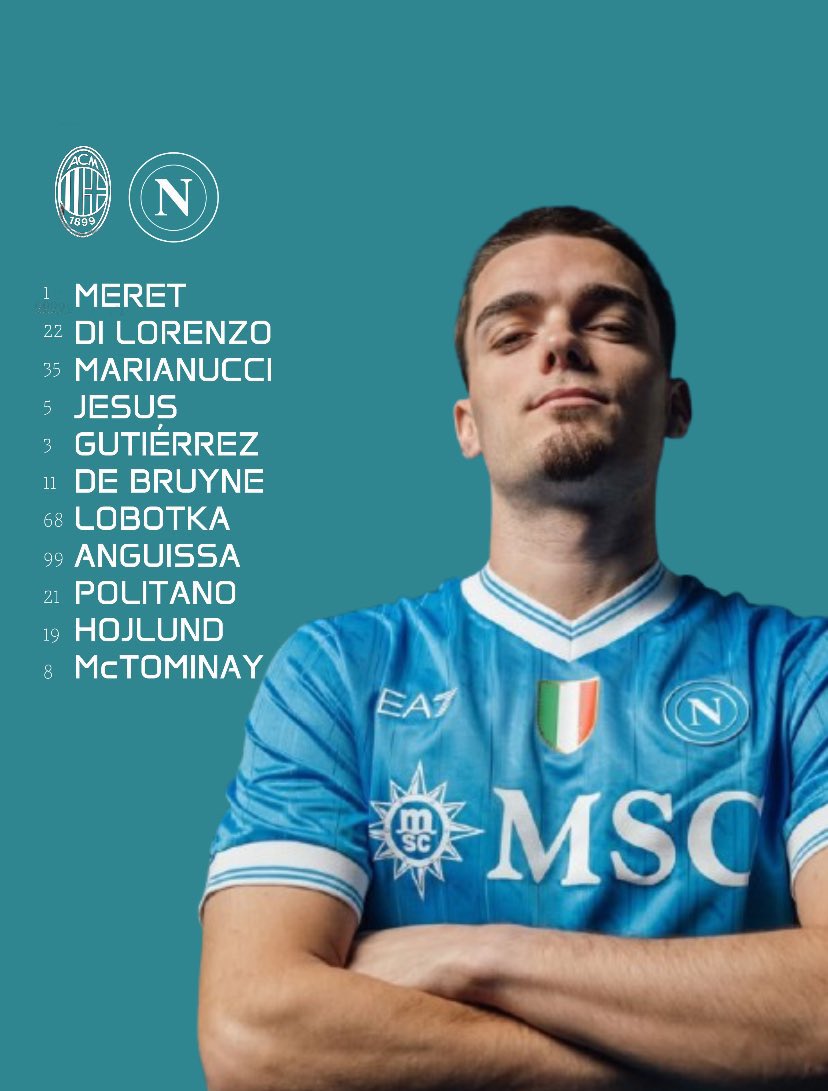 🚨 | تشكيلة الفريق الرسمية لمواجهة ميلان