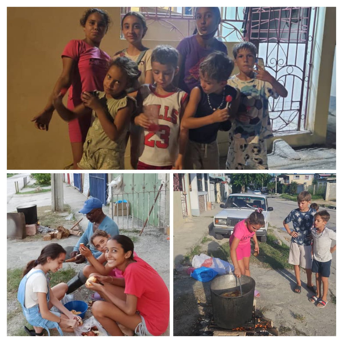 Calentando el 65 aniversario de los #CDRCuba niños del CDR 7 de la zona 84 protagonistas de esta actividad.