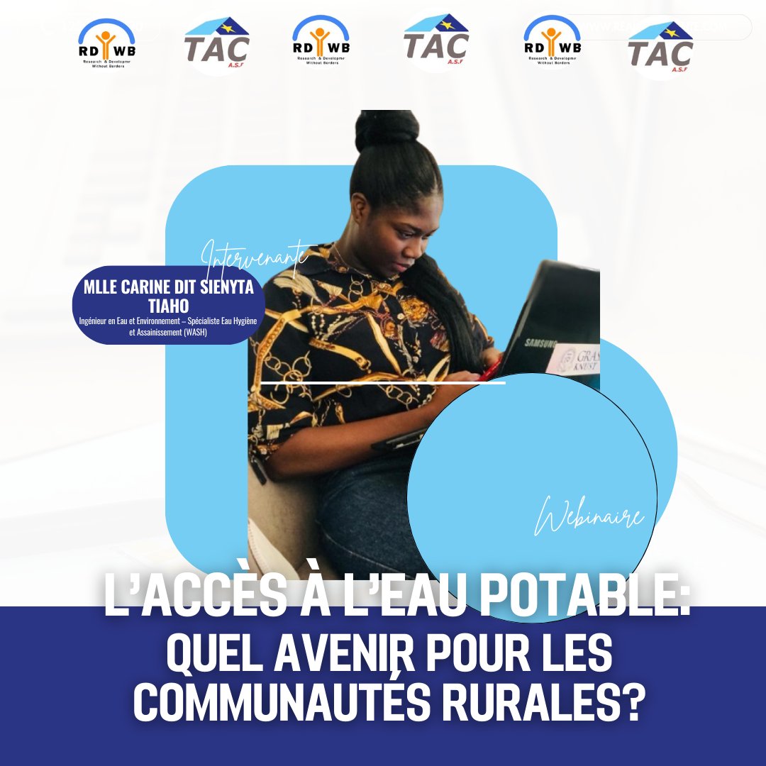 Carine dit Sienyta Tiaho, experte WASH chez Medair, sera une intervenante lors du webinaire sur l’accès à l’eau potable en zones rurales. Elle partagera son expérience, les défis concrets et des solutions durables pour les zones les plus vulnérables.
🔗: bit.ly/inscription-we…