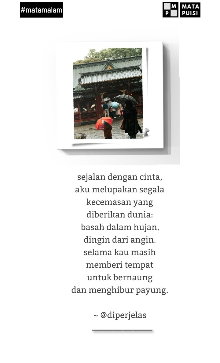 Puisi pilihan #matamalam
~ <a href="/diperjelas/">🐢</a>