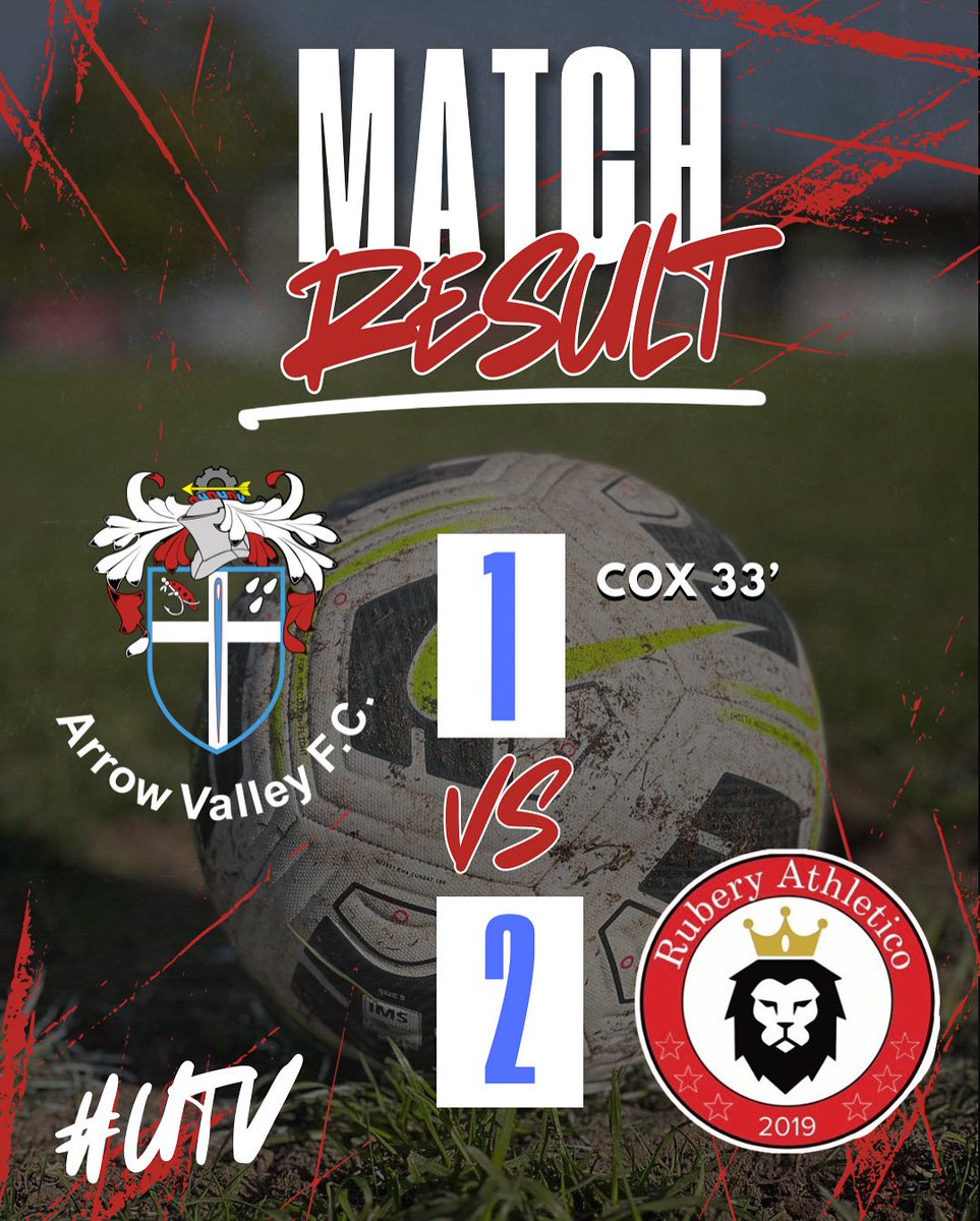 FT|

It’s a first defeat of the season for us. We’ve come up against a very good side today and given a damn good account of ourselves. 

The fact we’re disappointed to come away with nothing speaks volumes of the effort put in from the lads. 

#UpTheValley