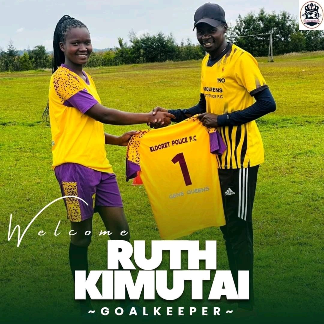 kkeegan522's tweet image. MEET THE NEW WALL BETWEEN THE POSTS!🔒💪 

Welcome RUTH KIMUTAI to GENE QUEENS FC-ELDORET 🙌🔥⚽️, Our new shot-stopper  

Let's give her a warm welcome to the squad. Safe hands in the Queendom.

#NewSigning #Goalkeeper #TeamShield #Malkiawaetown