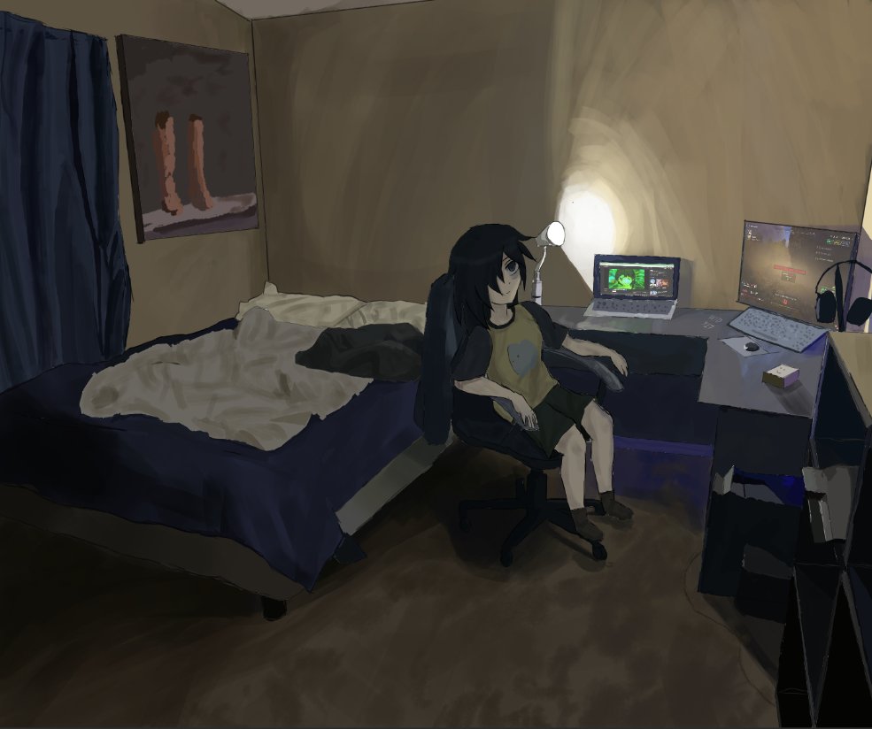 Wsd917s's tweet photo. #tomoko #Watamote https://t.co/FVX3ui1fnL