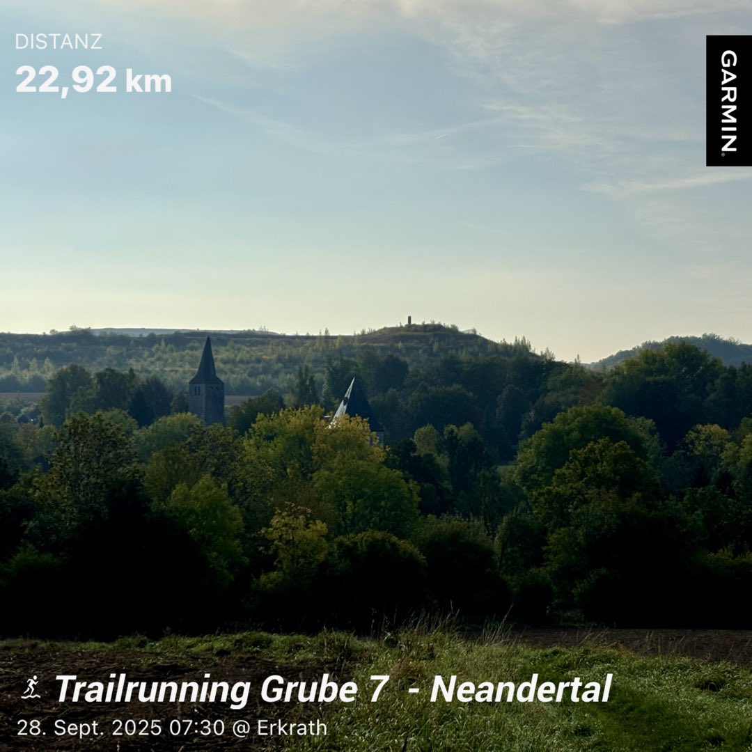 Schöne Morgenrunde vor dem Frühstück. 
#trailrunning #Running #Laufen #runchat #Neanderland
