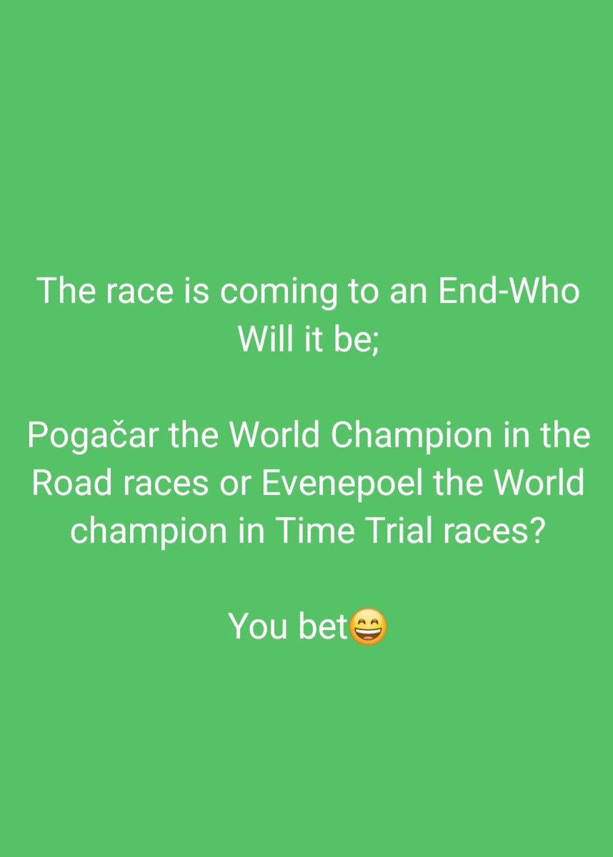 Over to you guys....the best race av ever watched also cause its 🚴‍♂️ happening in #Rwanda
#UCIWorldChampionships2025 
💃🕺🥰🤩