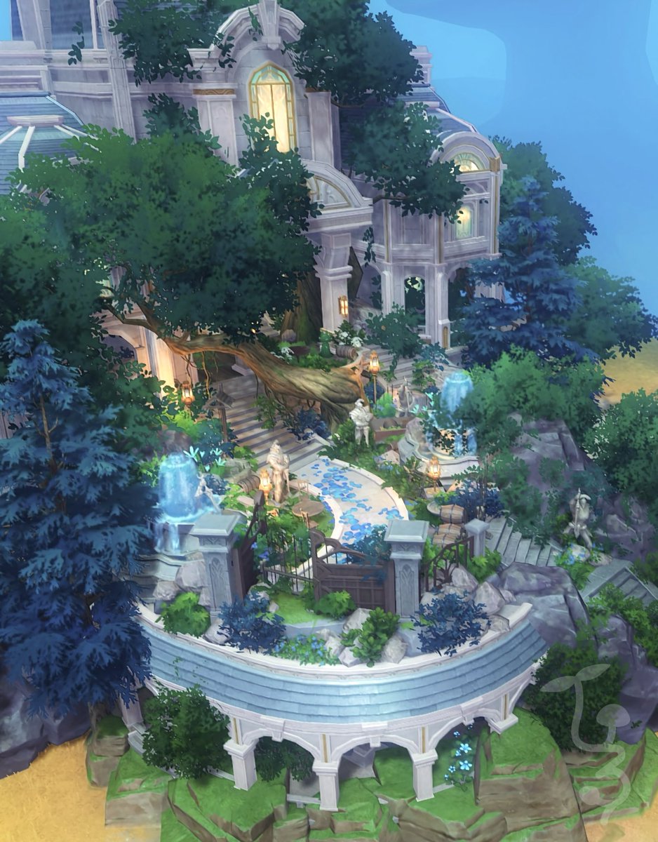 _shiro_nr's tweet image. フォンテーヌ邸宅💧

 #原神 #塵歌壺 #genshinimpact #sereniteapot