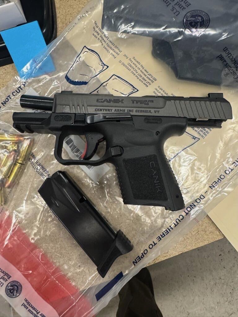 Homeland Security (@dhsgov) on Twitter photo ARRESTS ARE BEING MADE:
11 violent rioters were arrested last night in Chicago outside the ICE detention facility: 
These are two guns that were taken off rioters in Chicago right against the fence at our ICE detention facility. 
An investigation is underway into what appears ARRESTS ARE BEING MADE:
11 violent rioters were arrested last night in Chicago outside the ICE detention facility: 
These are two guns that were taken off rioters in Chicago right against the fence at our ICE detention facility. 
An investigation is underway into what appears