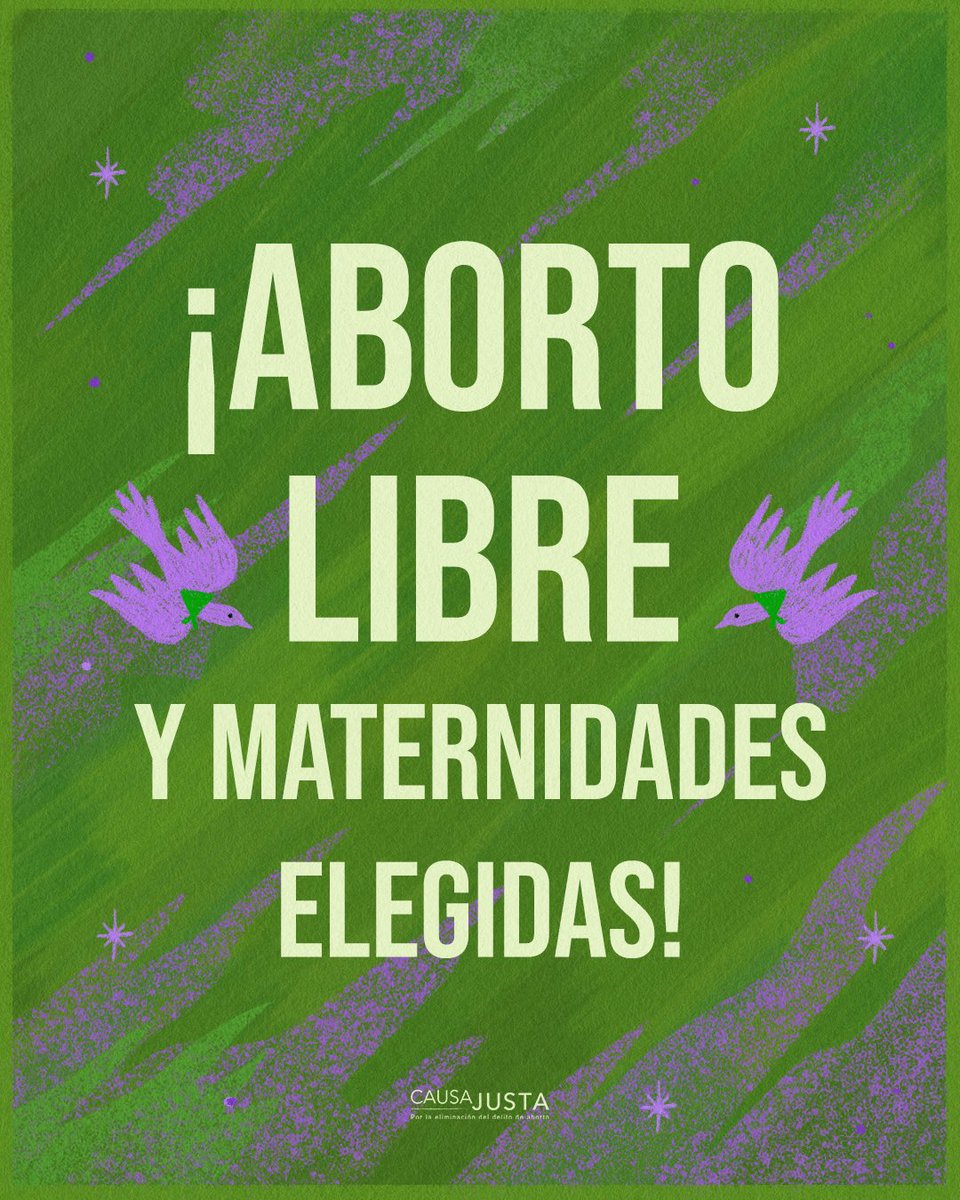 📢 Este #28S, Día de Acción Global por la Despenalización del Aborto, llenemos las calles y las redes de consignas de libertad y autonomía! ¡Aborto libre para democracias plenas! 💚✊🏽🔥