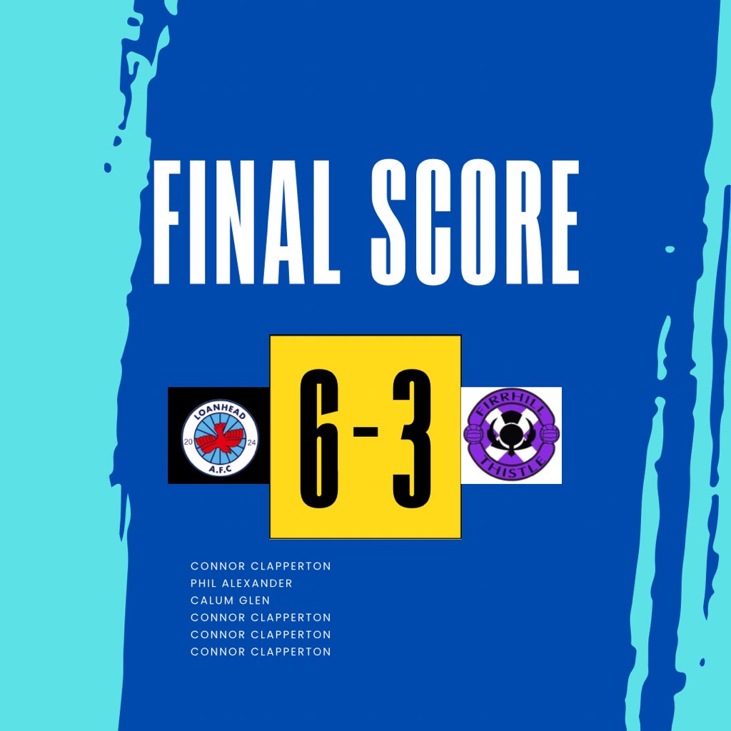 Good result from the boys in the league cup today. Played well for the majority of the match and could have been more.

Scottish cup next week 🩵

<a href="/Conzo98x/">Connor Clapperton</a> ⚽️⚽️⚽️⚽️
<a href="/calumglen_/">Calum Glen</a> ⚽️
<a href="/philalexanderr/">phil</a> ⚽️