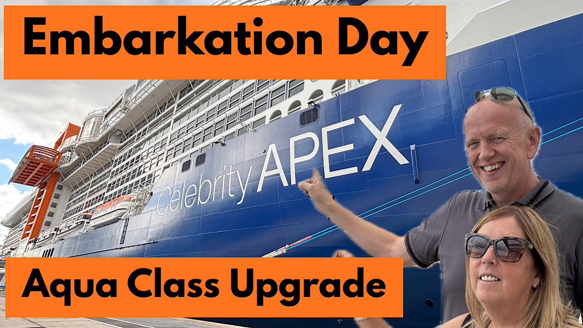 ✨New Vlog Series✨
Celebrity Apex
Embarkation Day in Southampton 🚢✨
Our first time on Celebrity Apex and… surprise! We got an Aqua Class upgrade 😮🎉
Find out how it happened here 👇
🔗 youtu.be/OkY4FaE57wU?si…
#celebrityapex #celebritycruises