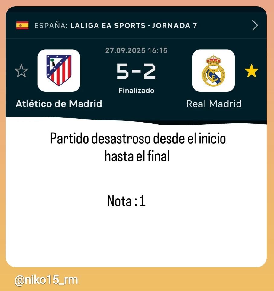 nicko_2007's tweet photo. El Atlético nos arrasó, solo me puedo quedar con Arda. Venían muy mal pero en un derbi todo se iguala. Algún error arbitral hay pero cuando la diferencia es tan grande da igual. 1 mal partido lo tiene cualquiera, aún se confía 100% en el equipo https://t.co/Ql5fT9O0eR