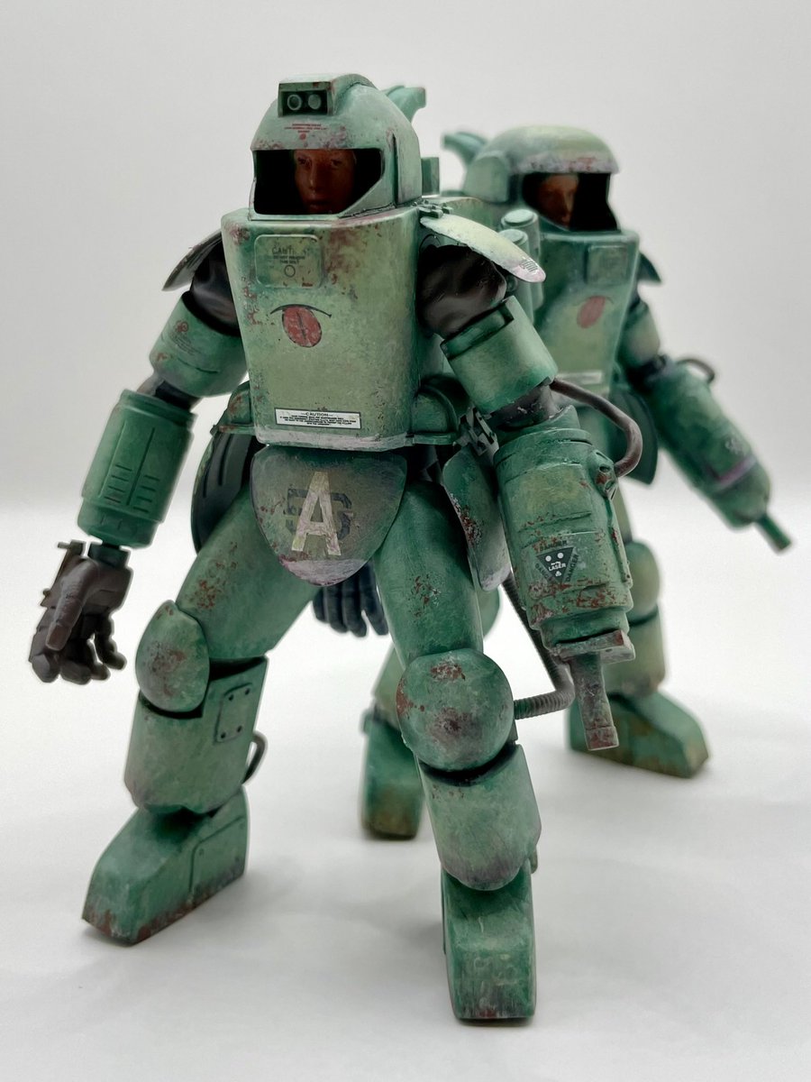 Wave 1/20 A.F.S. Mk.I&amp;Mk.II
いつもの水性筆塗り、ちょっとだけディテール追加しました。
#マシーネンクリーガー #筆塗り