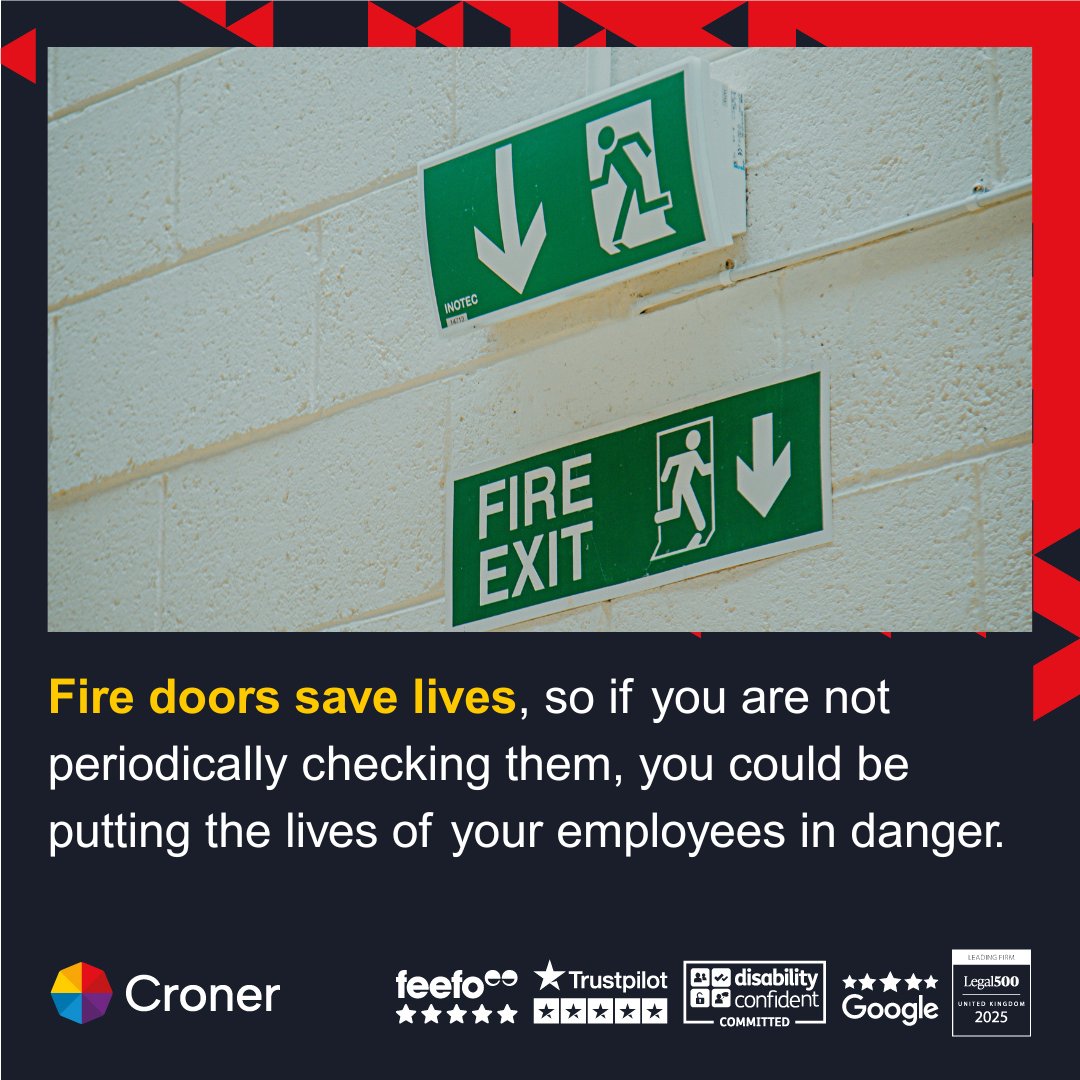 We encourage employers to download and utilise our fire door safety checklist, which covers all the essential checks and factors required to ensure fire doors function correctly and safely. 

Visit tinyurl.com/CronerFireDoor… to access the download. 

#FireDoorSafety #Croner