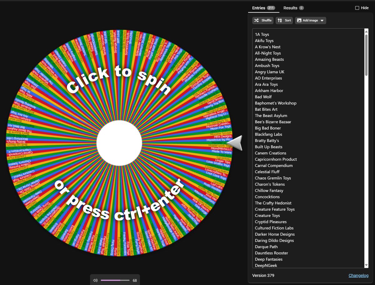 _dongDB's tweet image. And just a FYI:
We used our makers list to feed everything into a WheelOfNames, so we can decide which makers are next for being archived! 🎰