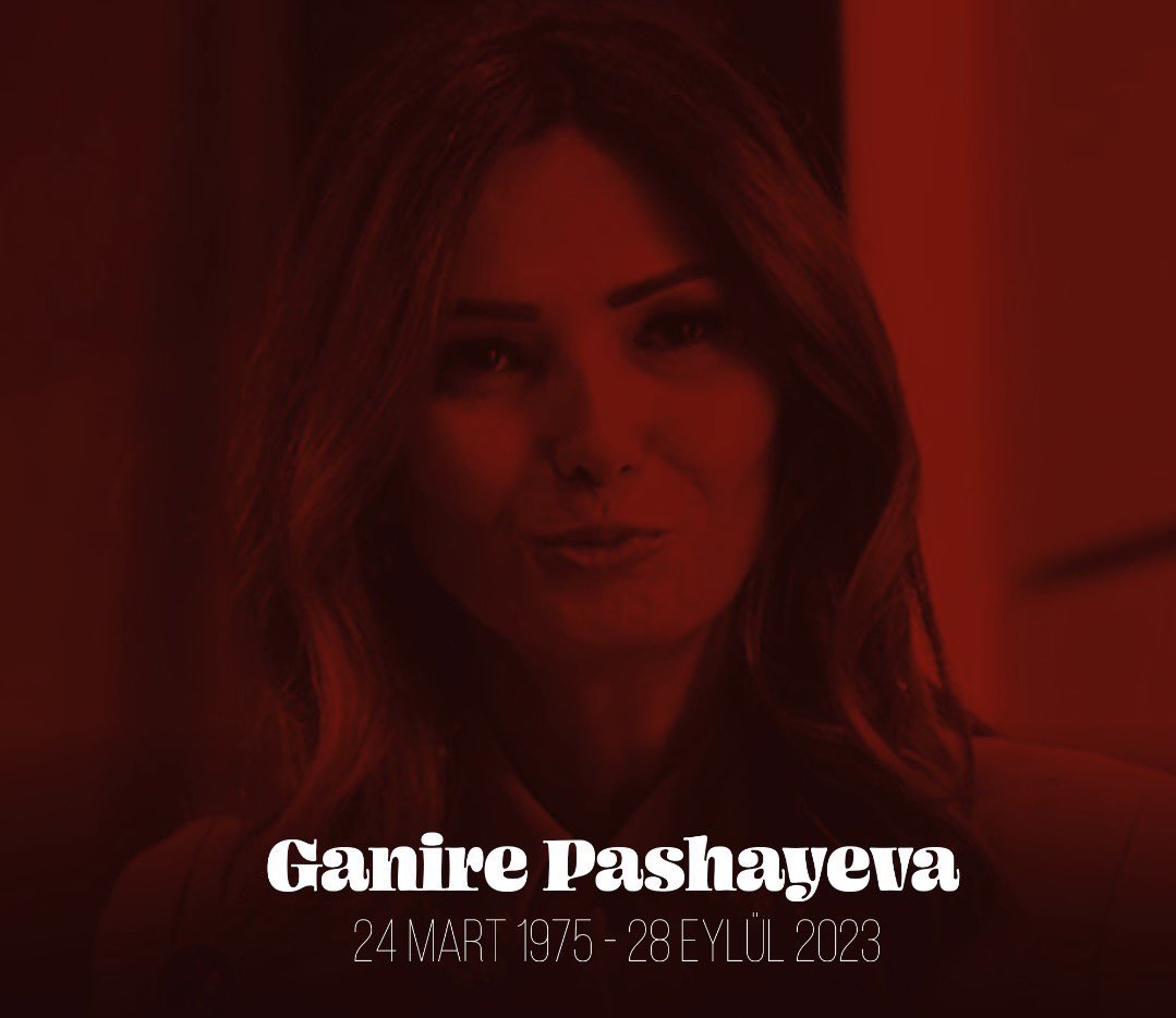 Bugün Turan’ın Asena’sı, Türkiye Sevdalısı,  Ganire Paşayeva’nın aramızdan ayrılışının yıldönümü… 

Türk Dünyası’nın Hanım şahı Yüce Tanrı yerini uçmağ eylesin. 
Ruhun Şad Olsun.

Rahmet olsun… 🇹🇷🇦🇿🇹🇷🇦🇿🇹🇷