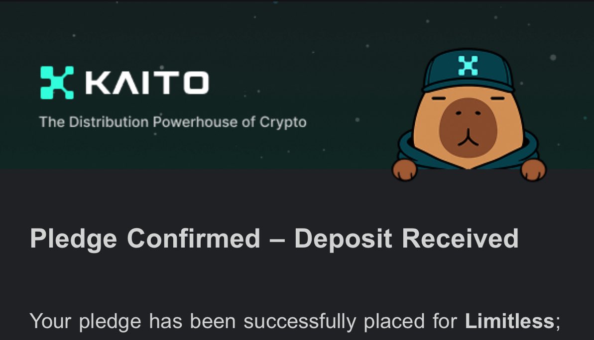 I pledged all my proceeds from $XPL and the recent $MIRA airdrop into the  current @trylimitless sale on Kaito. Several reasons why: 1) The terms on  the Kaito Capital Launchpad are insanely